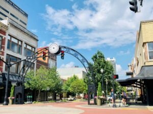 Downtown Evansville, Indiana.