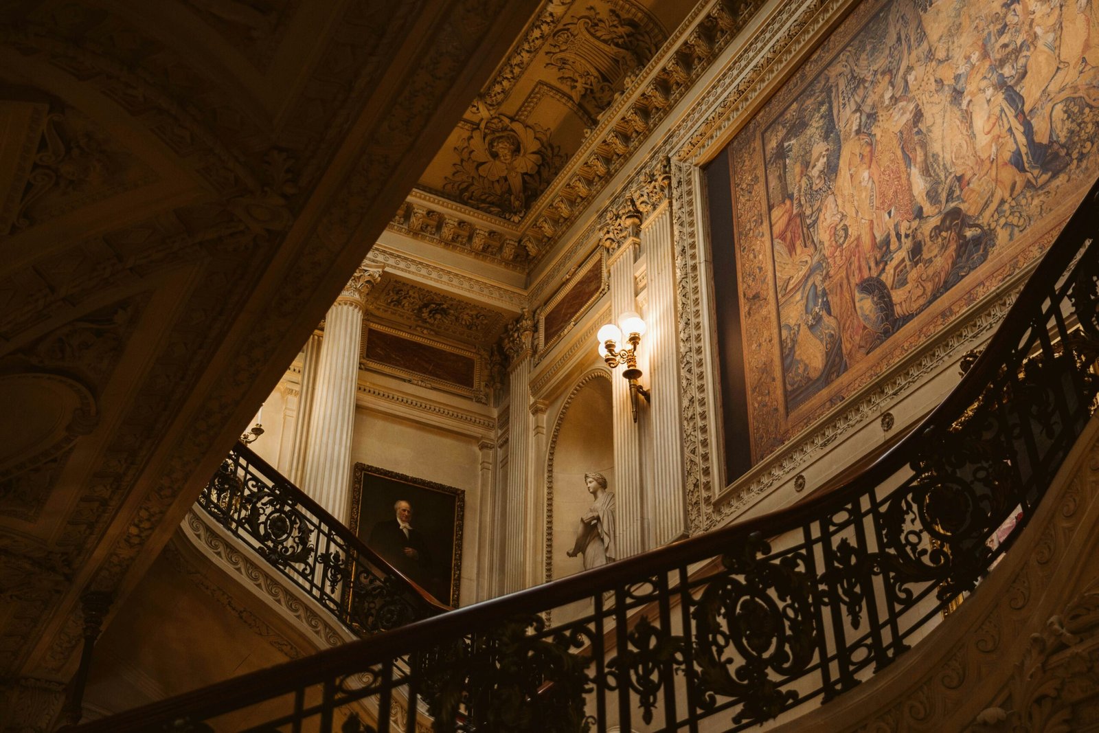 Gilded Age Elegance: A Glimpse of The Breakers interior